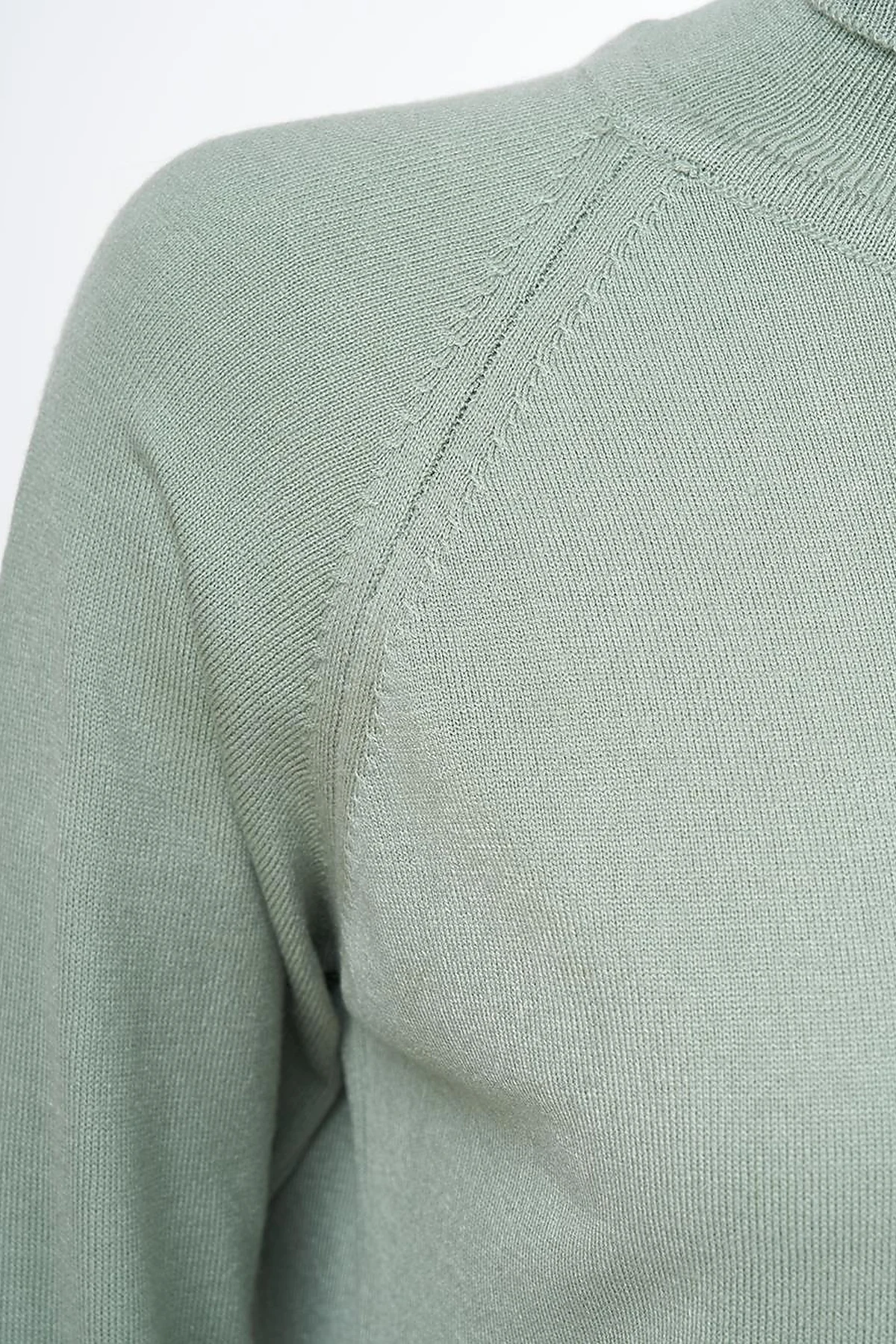 Turtleneck Knit Tunic Moss Green