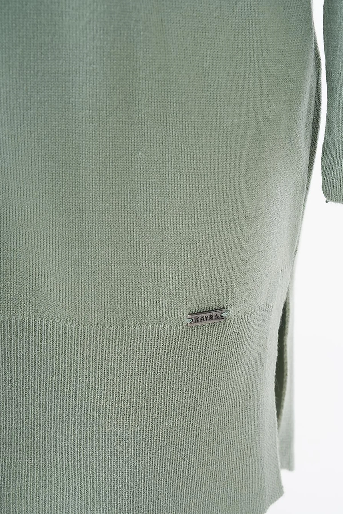 Turtleneck Knit Tunic Moss Green