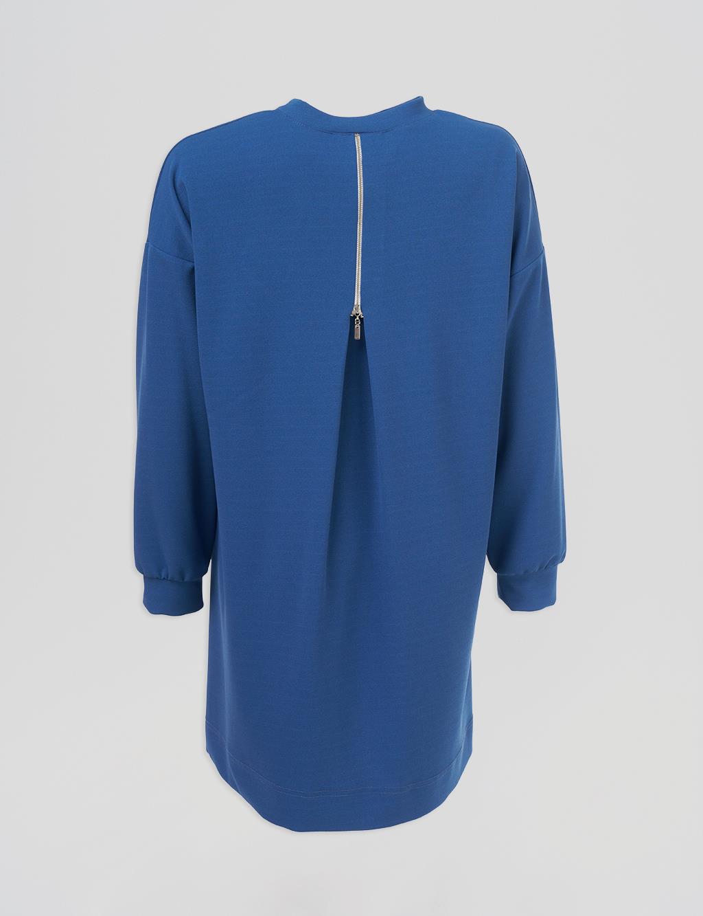 Kulaklık Logolu Sweatshirt İndigo