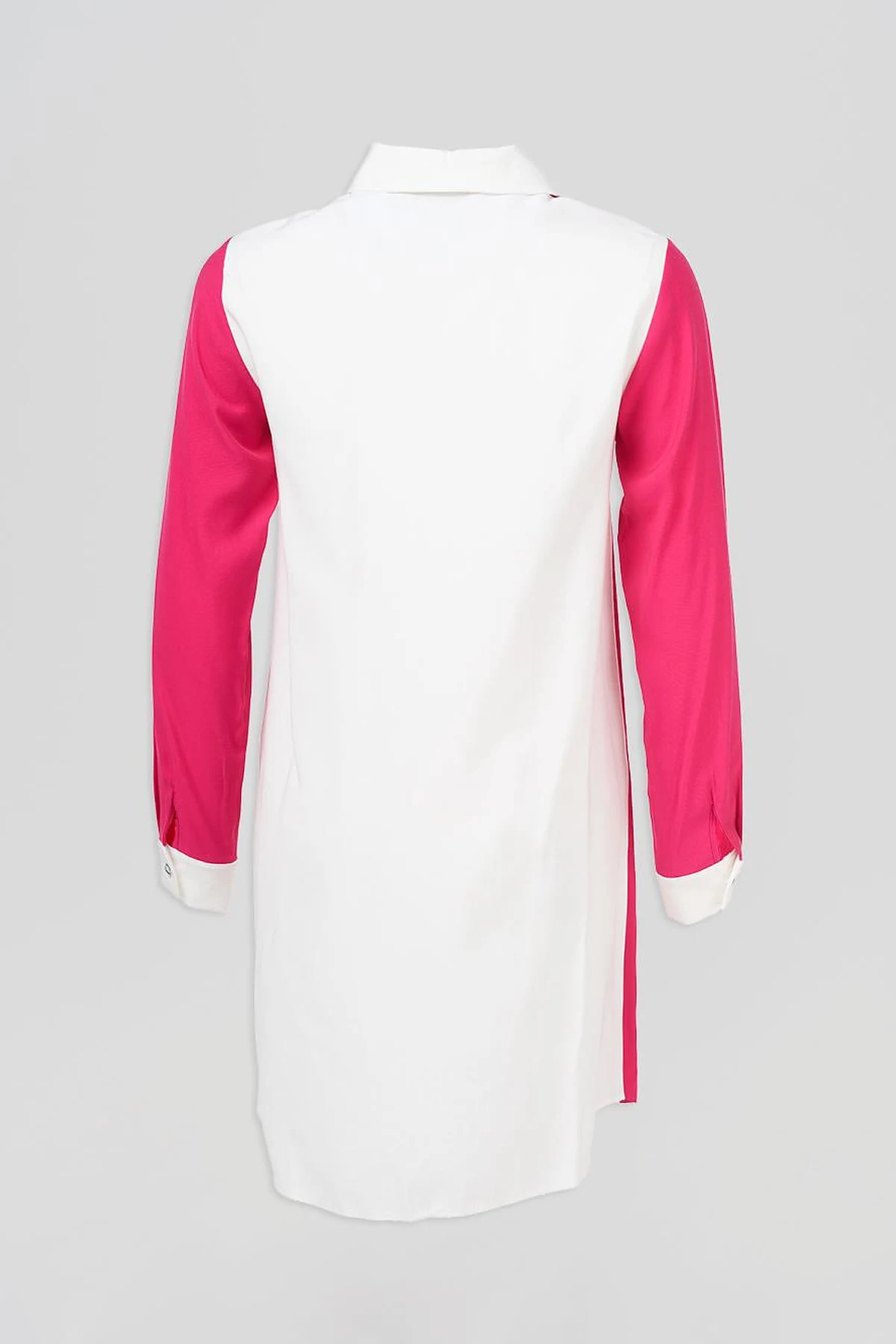 Flap Pocket Tunic Ecru-Fuchsia