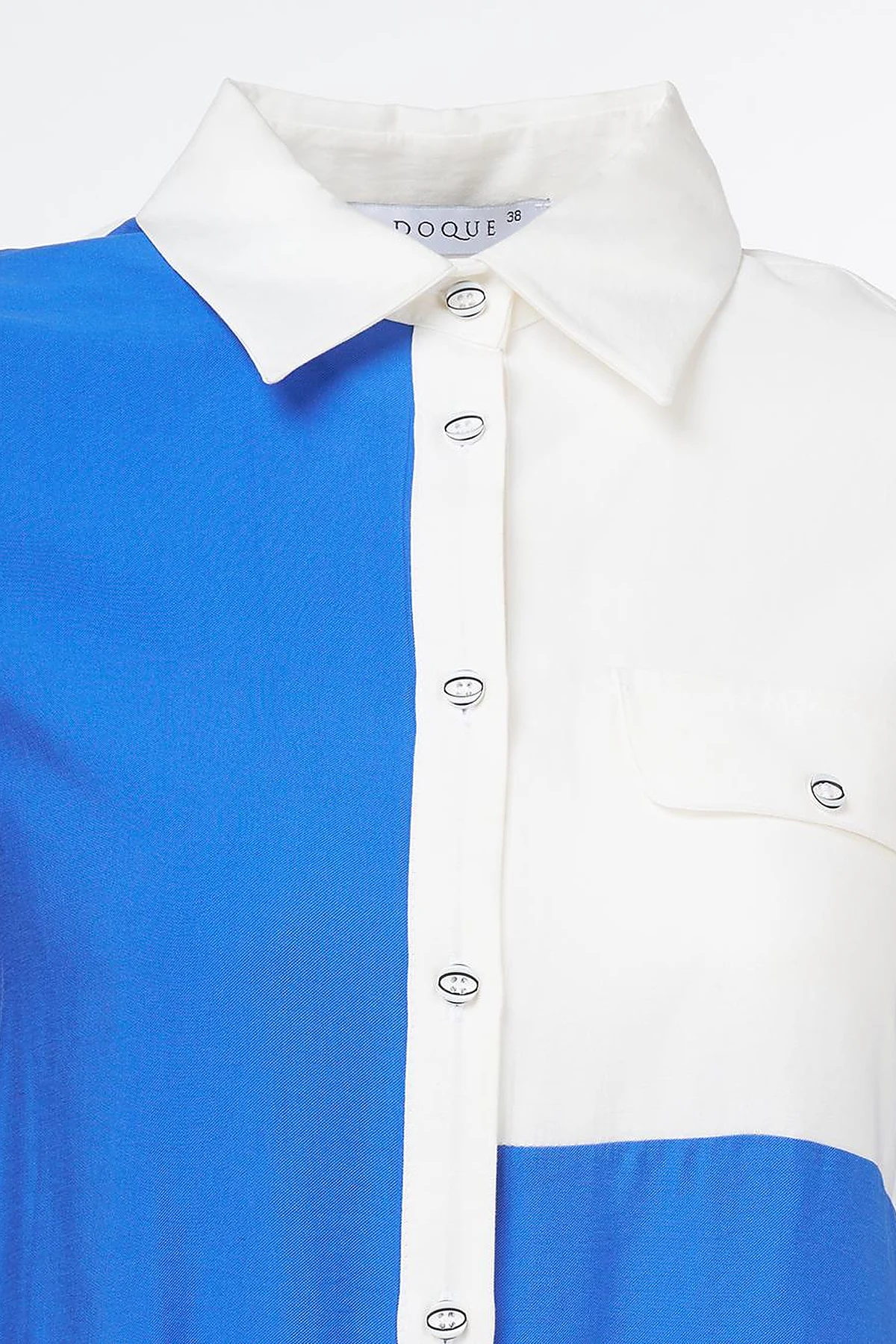 Flap Pocket Tunic Ecru-Sax