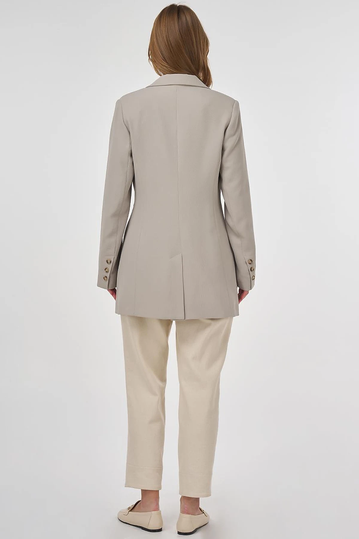 Klapa Yaka Blazer Ceket Küf Yeşili 