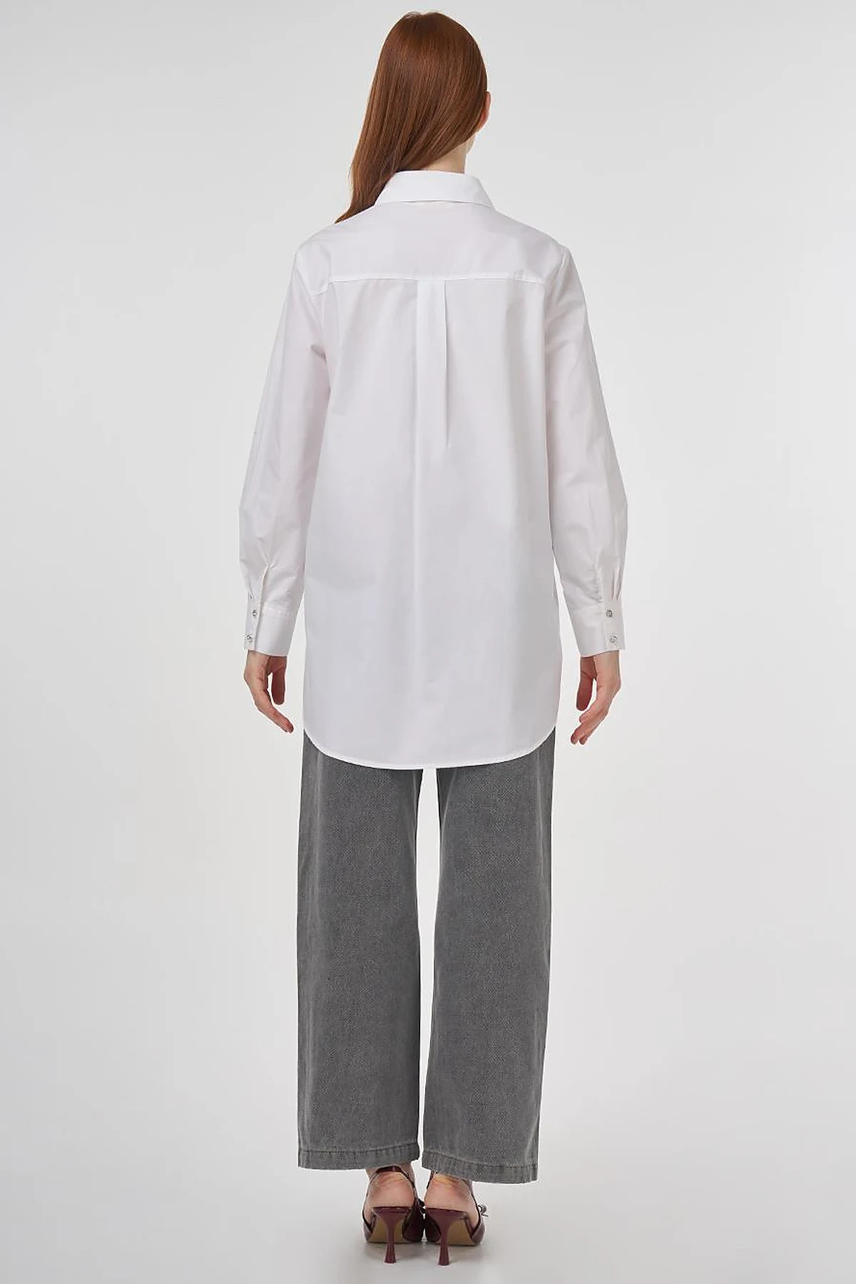 100% Cotton Tunic with Hotfix Print Optical White