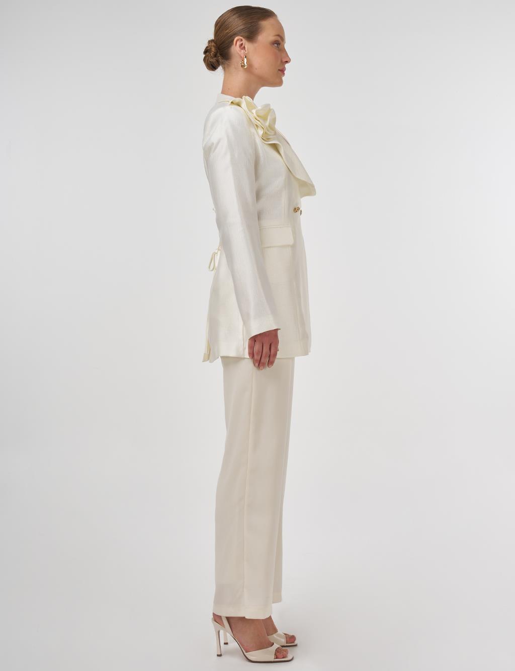 Rose Motif Elegant Blazer