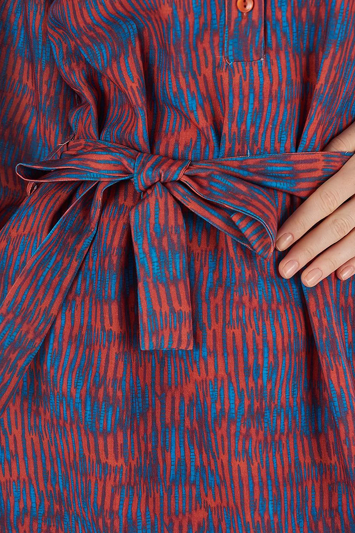 Patterned Maxi Dress Indigo