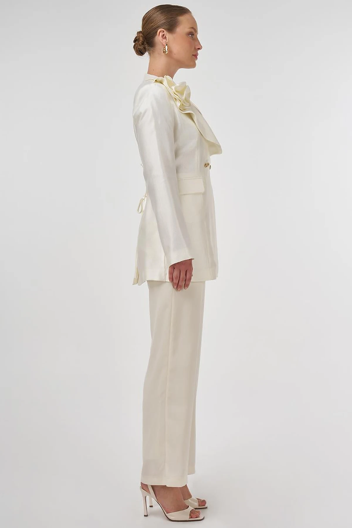 Rose Motif Elegant Blazer