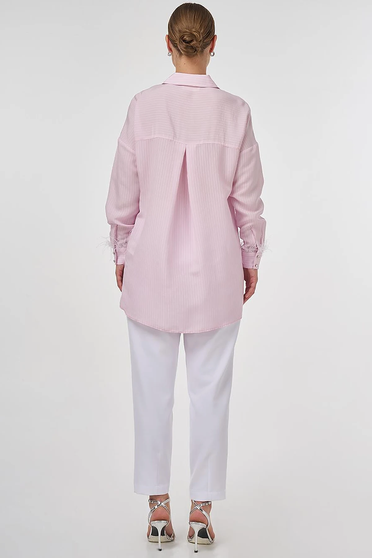 Ruched Modal Tunic in Pink