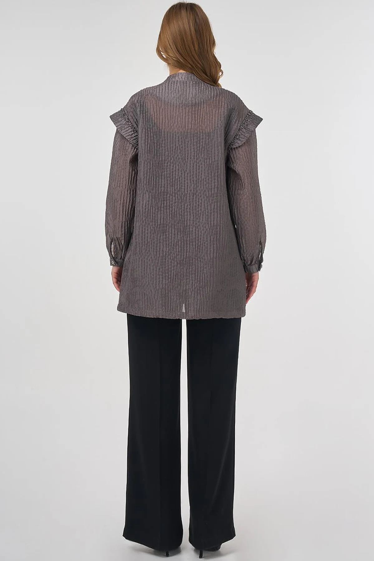 Embroidered Jacquard Jacket Anthracite