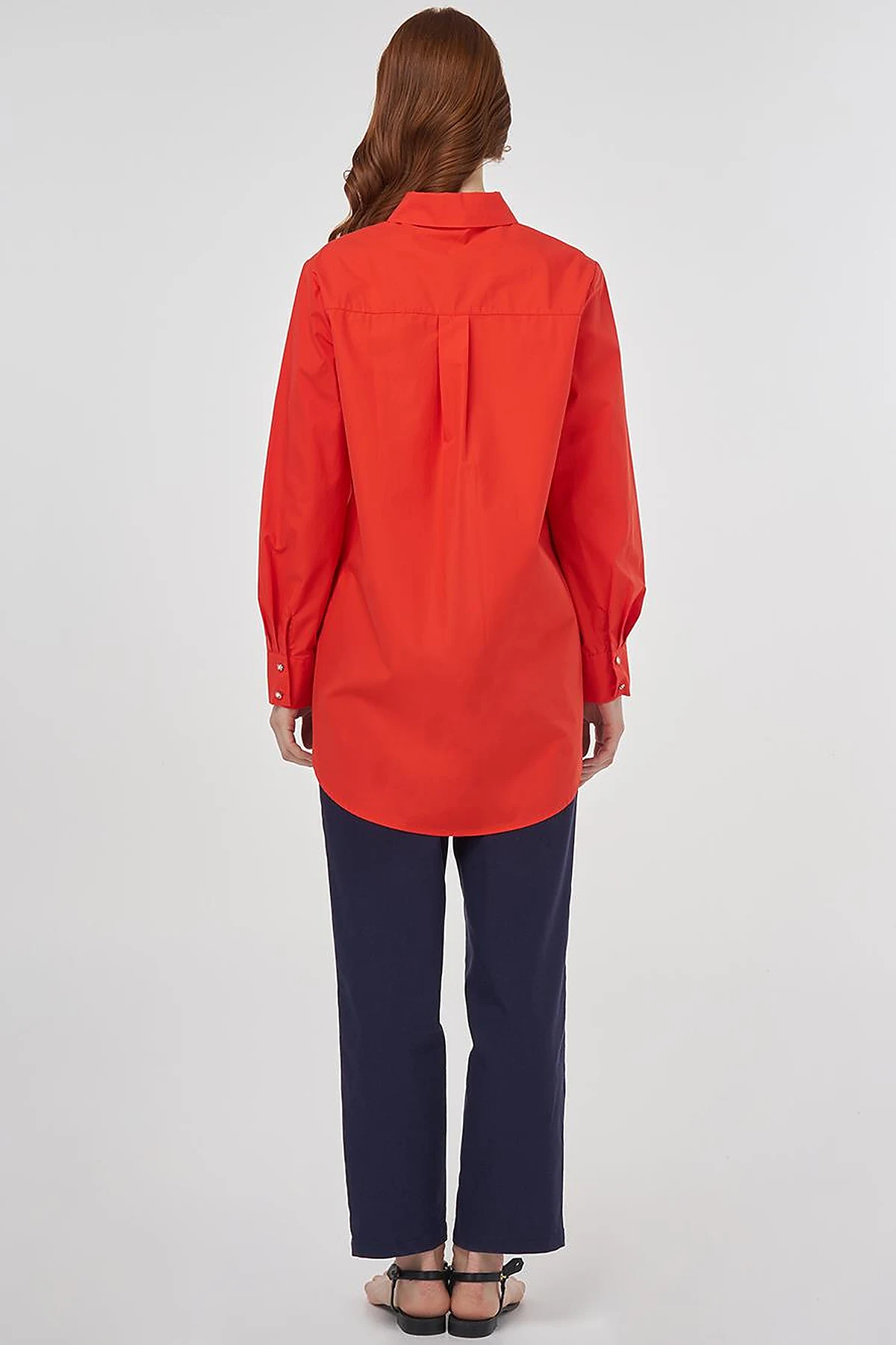 100% Cotton Tunic with Hotfix Print Poppy Red