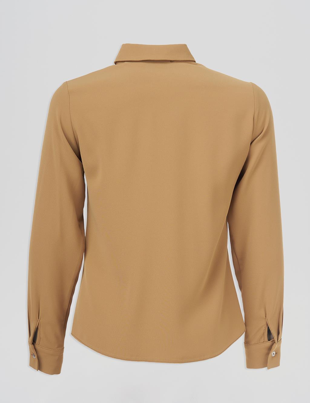 Shirt Collar Blouse Oliv