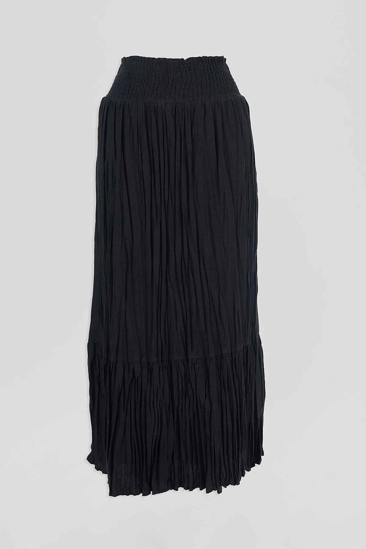 Gipe Seam Cotton Skirt Black