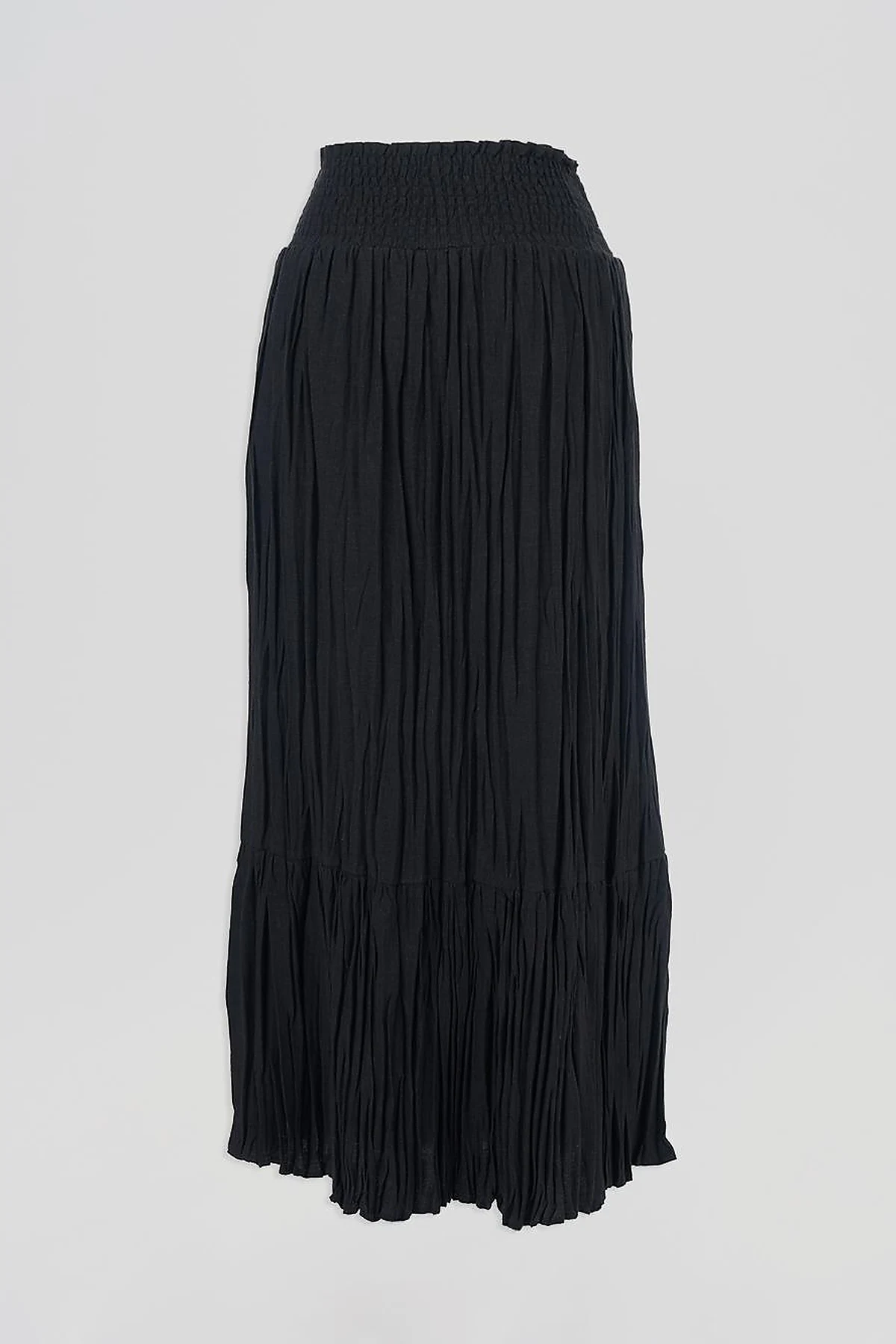 Gipe Seam Cotton Skirt Black