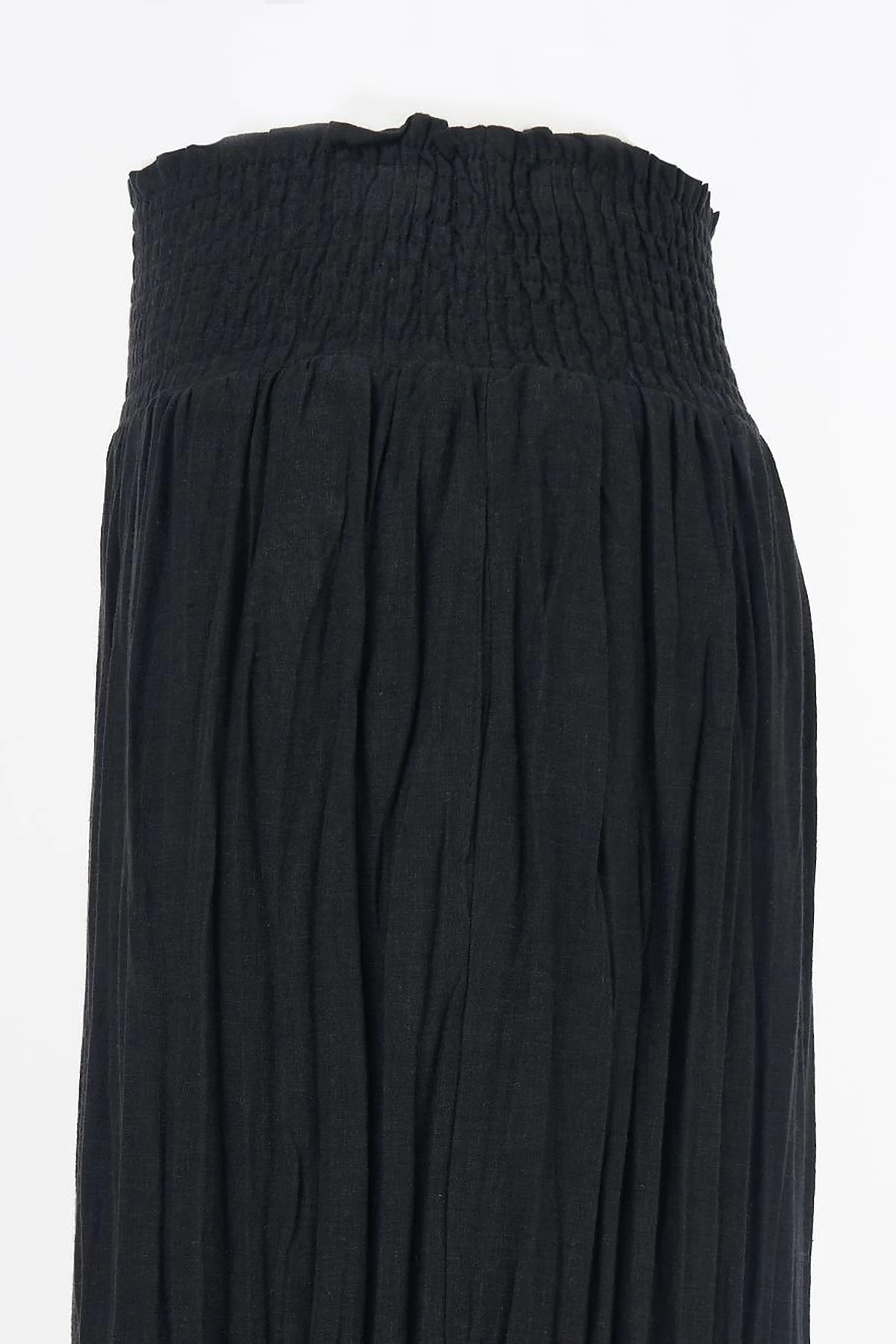 Gipe Seam Cotton Skirt Black