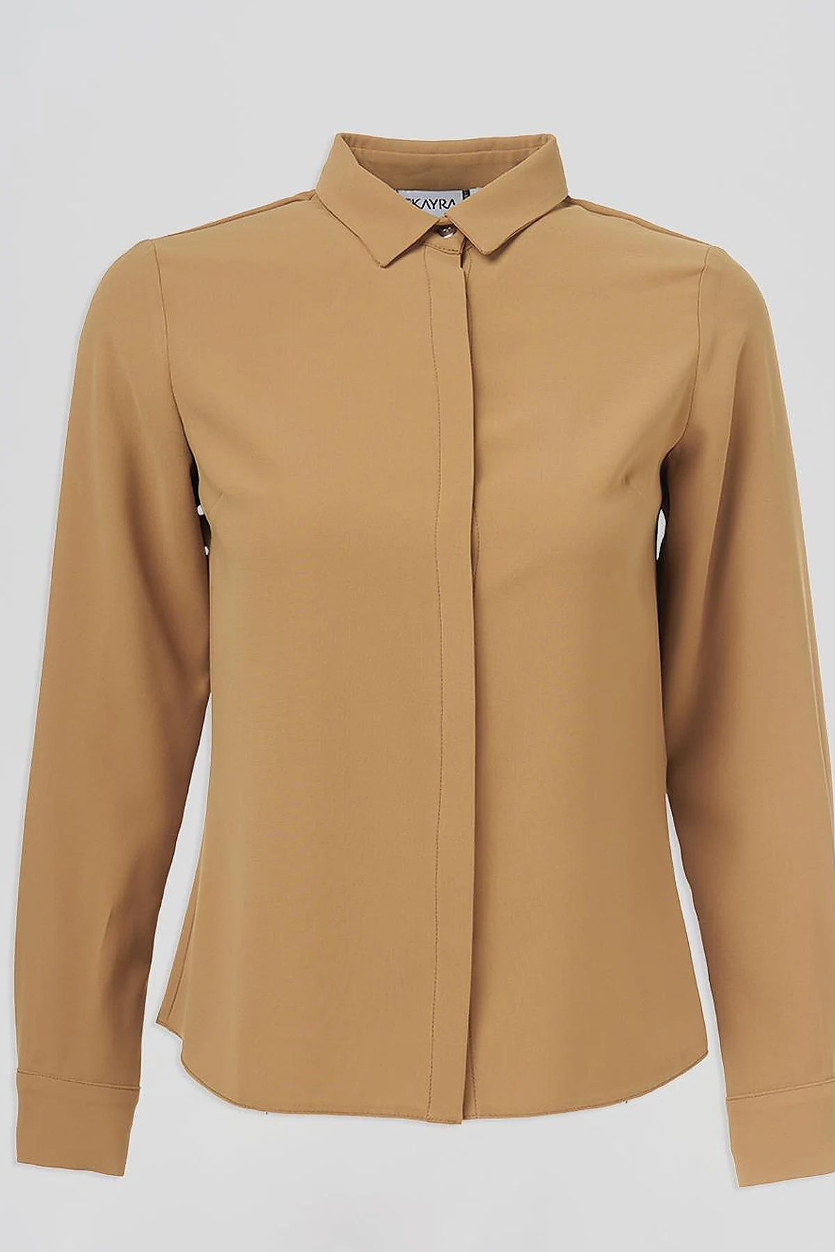 Basic Shirt with Shirt Collar Olive