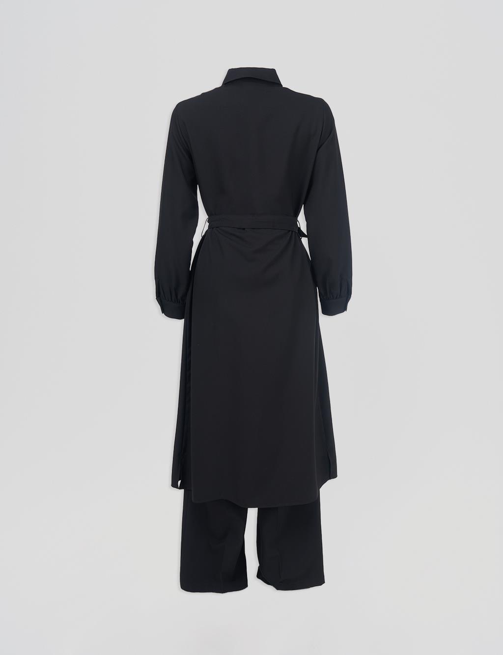Double Set with Pocket Cover Black 