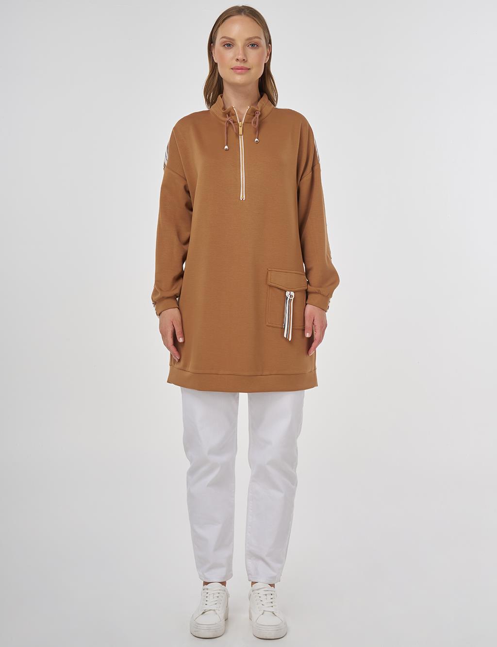 Garnili Scuba Sweatshirt Tütün 