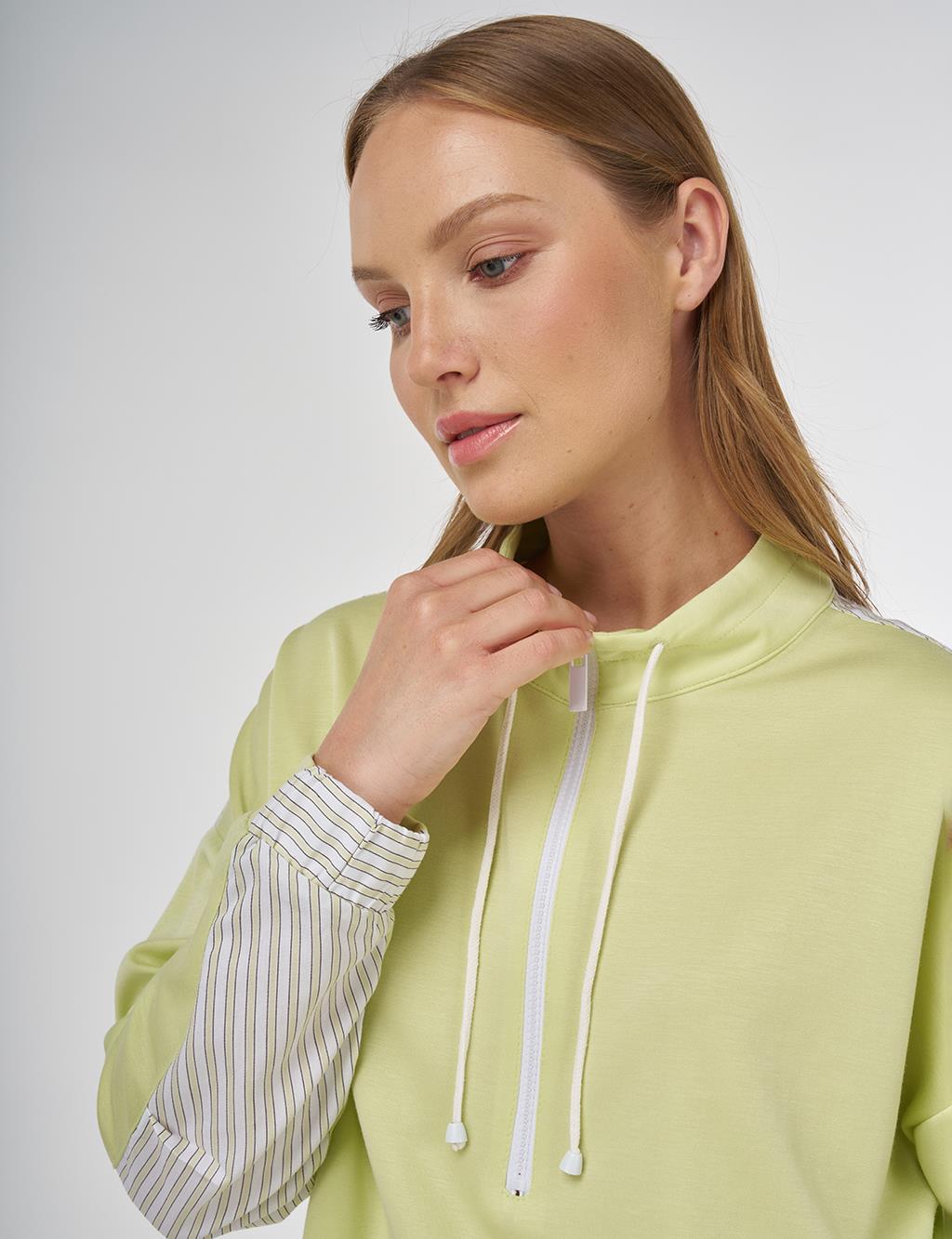 Garnili Scuba Sweatshirt Lime