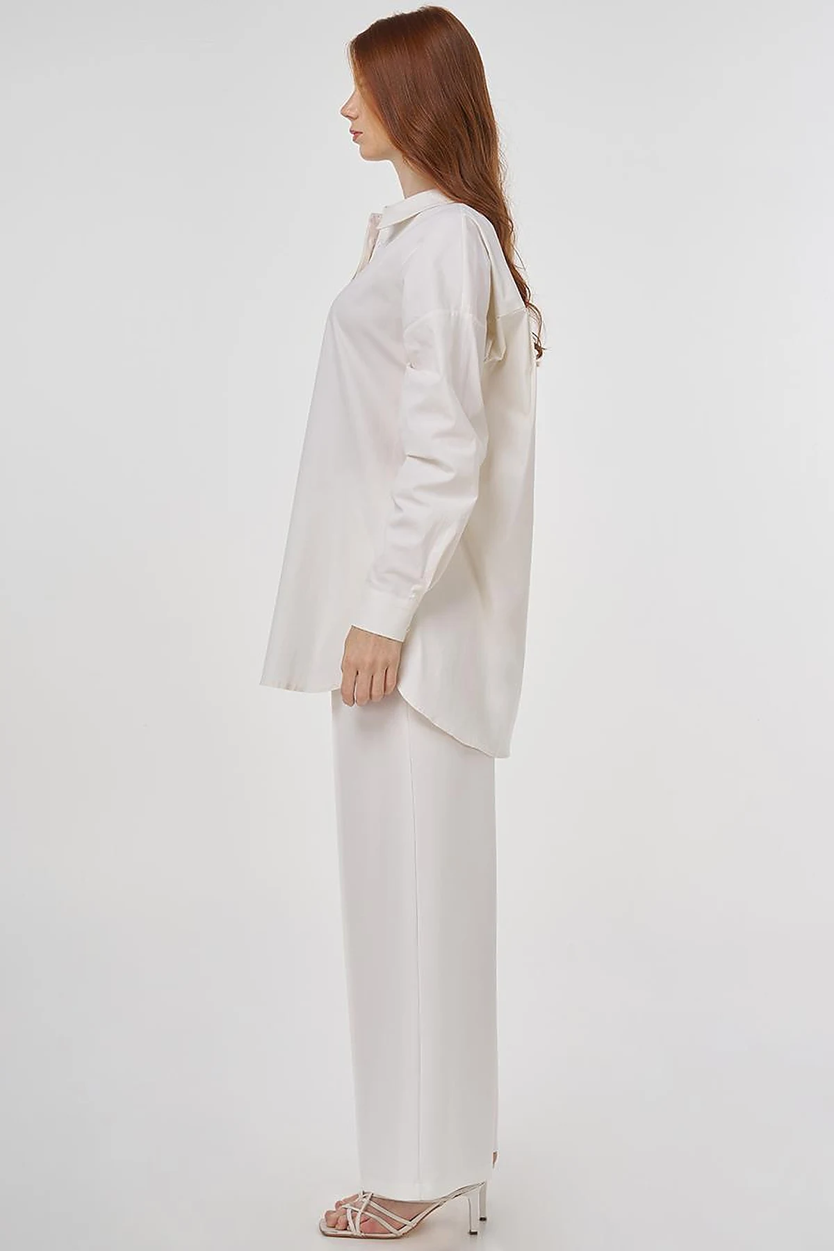 Relaxed Fit Cotton Tunic Cream 