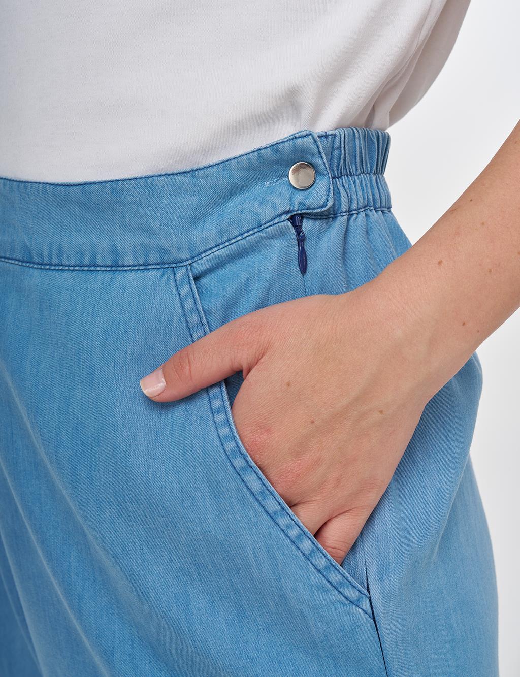 Tapered Lyocell Pants Ice Blue