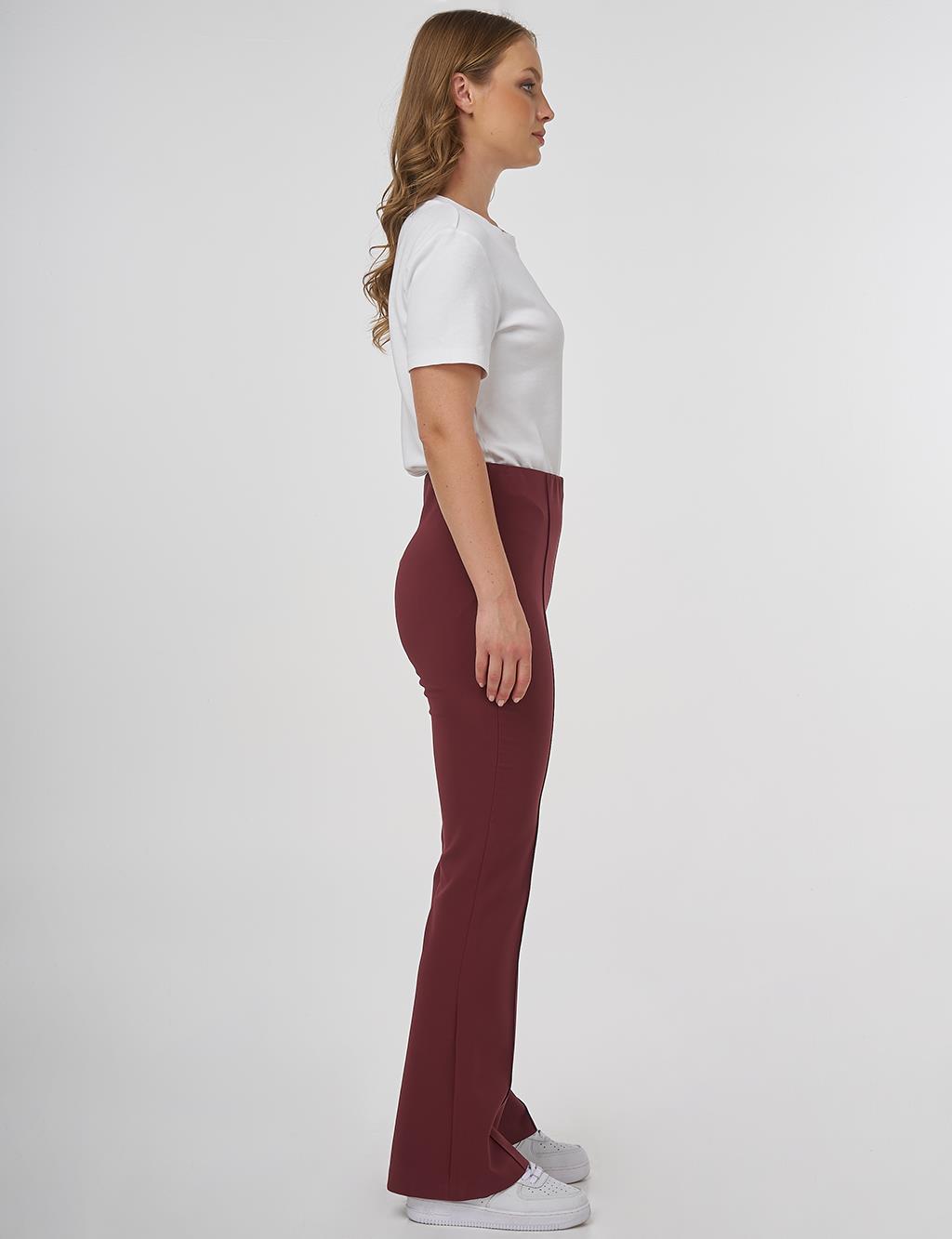Taped Flare Fit Pants Bronze Brown