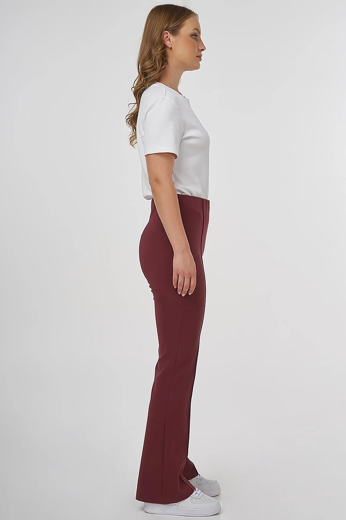 Taped Flare Fit Pants Bronze Brown