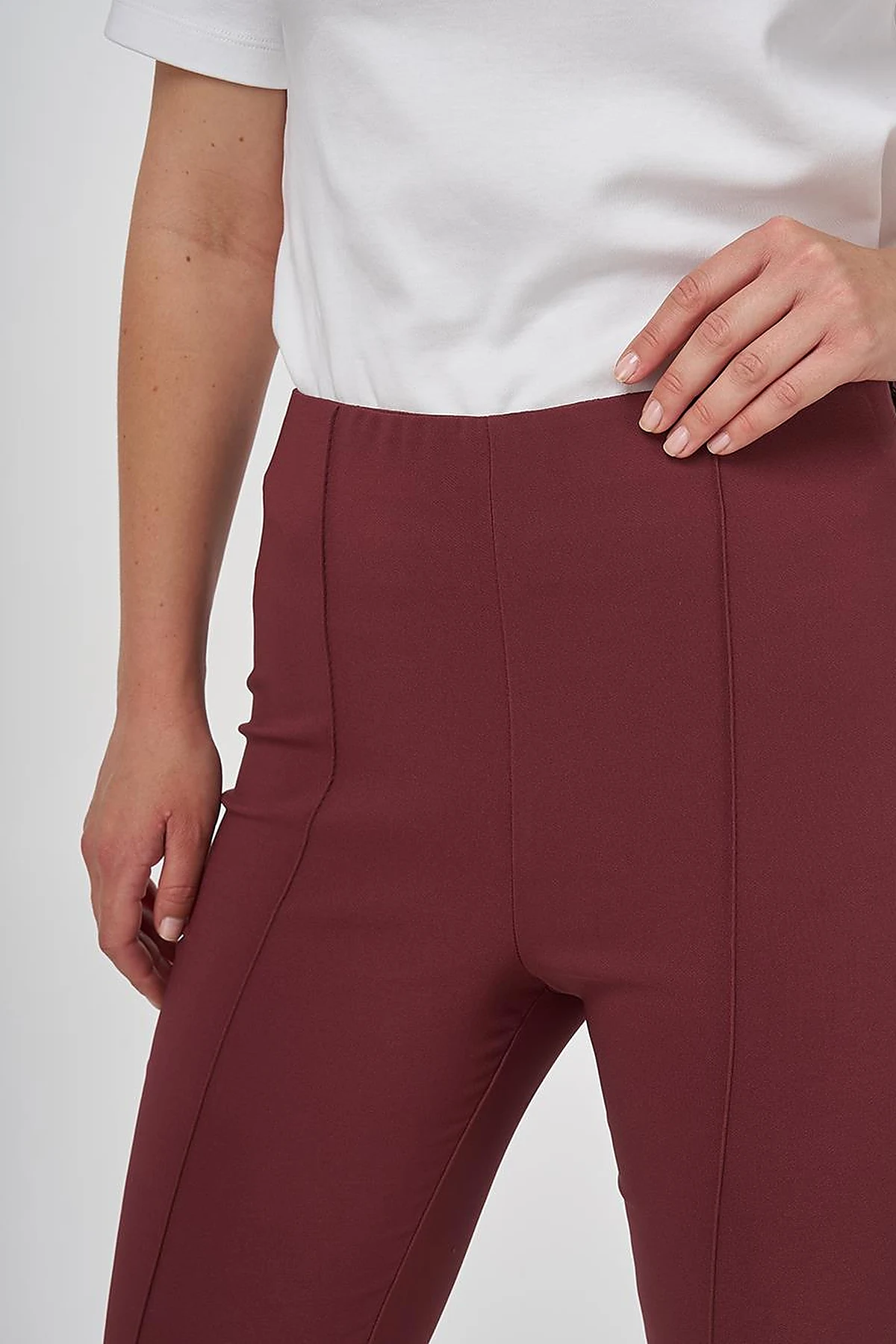 Taped Flare Fit Pants Bronze Brown