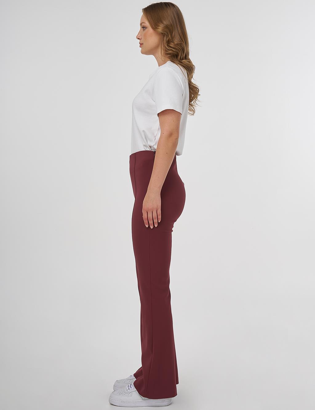 Taped Flare Fit Pants Bronze Brown