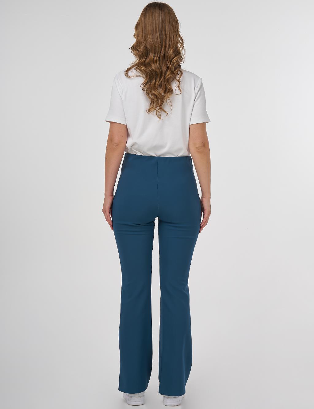 Taped Flare Fit Pants Petrol
