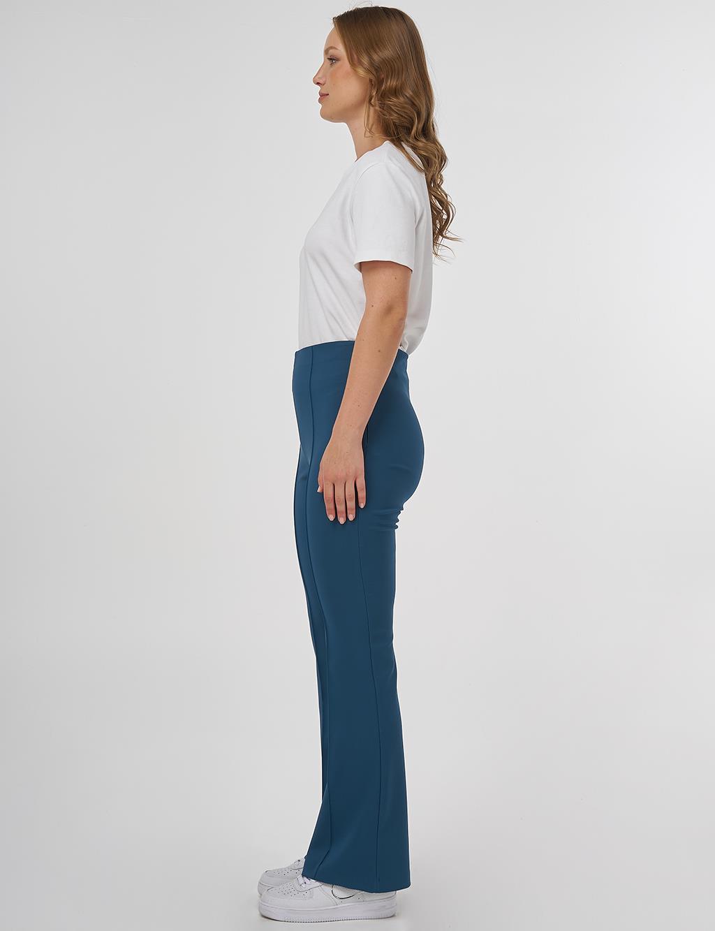 Taped Flare Fit Pants Petrol