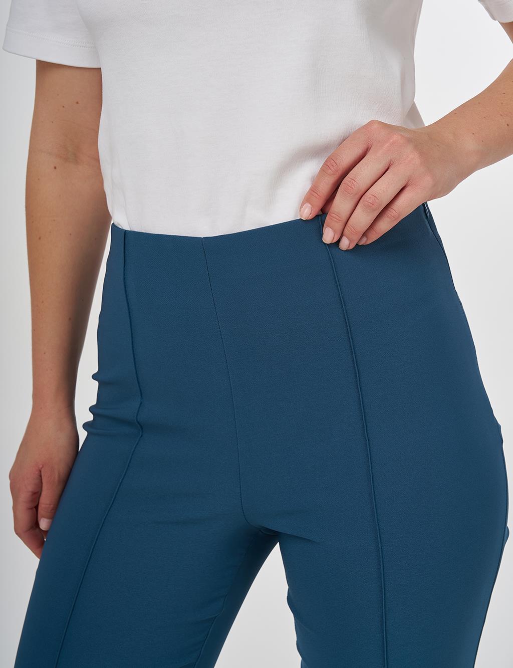 Taped Flare Fit Pants Petrol