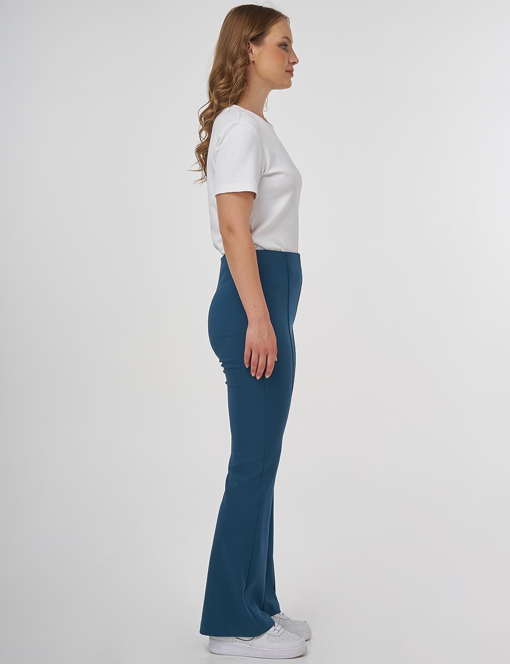 Taped Flare Fit Pants Petrol