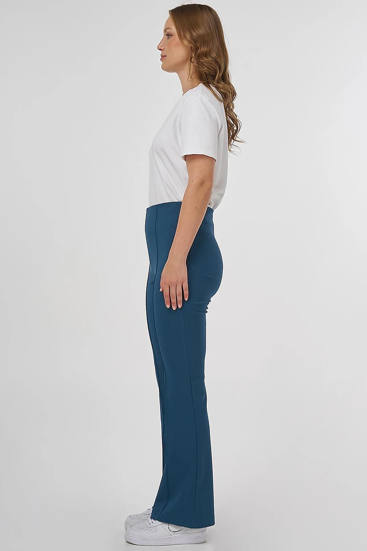 Taped Flare Fit Pants Petrol