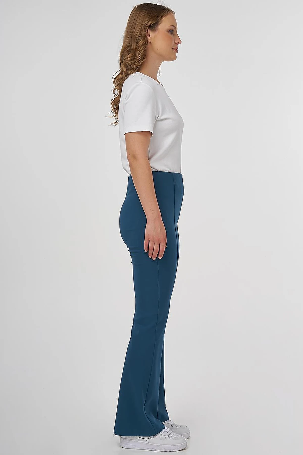 Taped Flare Fit Pants Petrol
