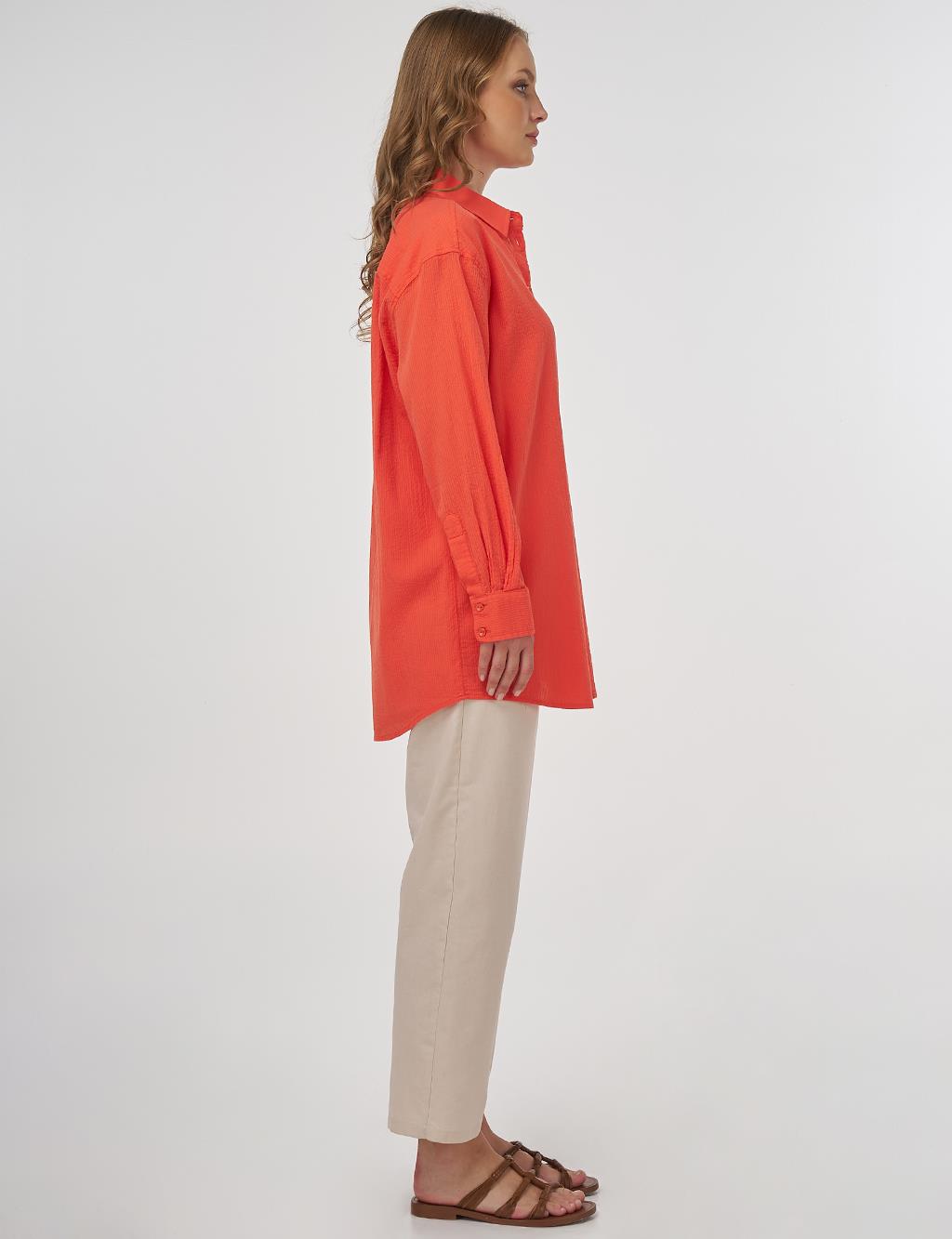 100% Cotton Relaxed Fit Tunic Poppy 