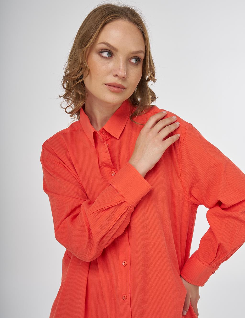 100% Cotton Relaxed Fit Tunic Poppy 
