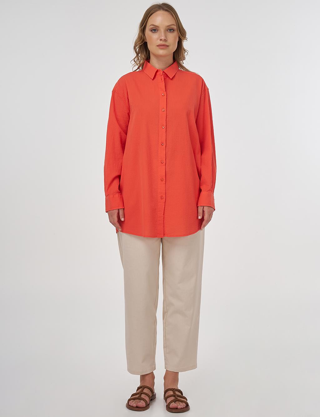 100% Cotton Relaxed Fit Tunic Poppy 