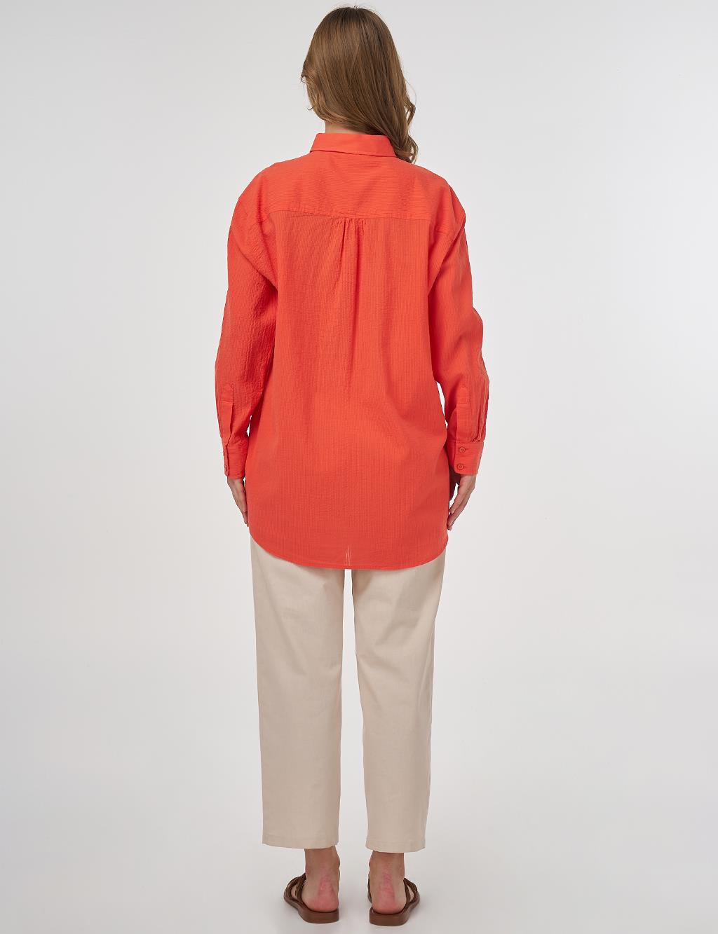 100% Cotton Relaxed Fit Tunic Poppy 