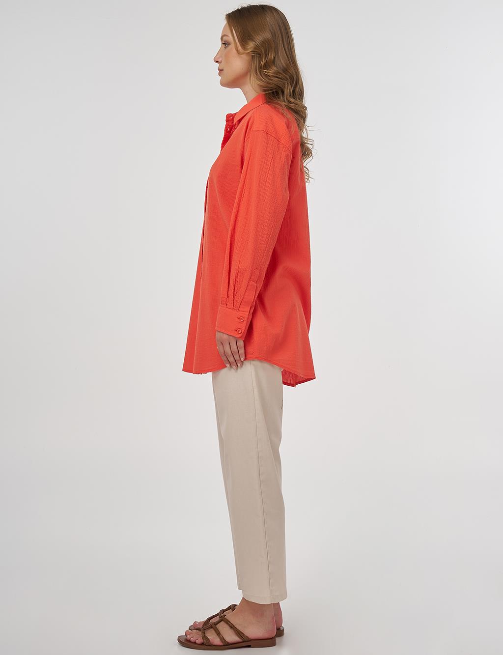 100% Cotton Relaxed Fit Tunic Poppy 