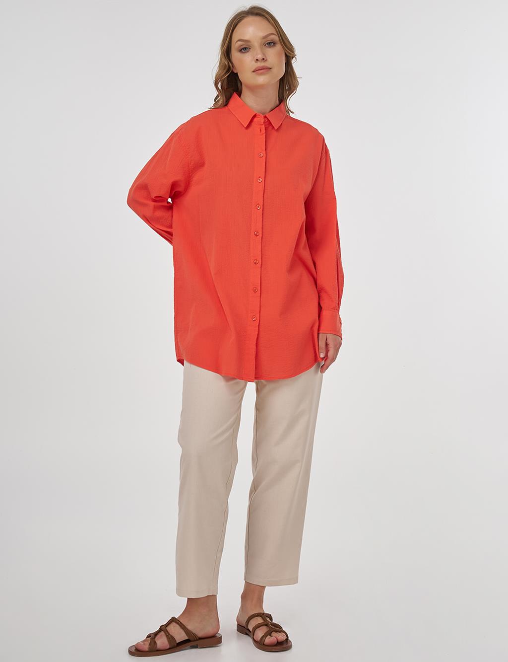100% Cotton Relaxed Fit Tunic Poppy 