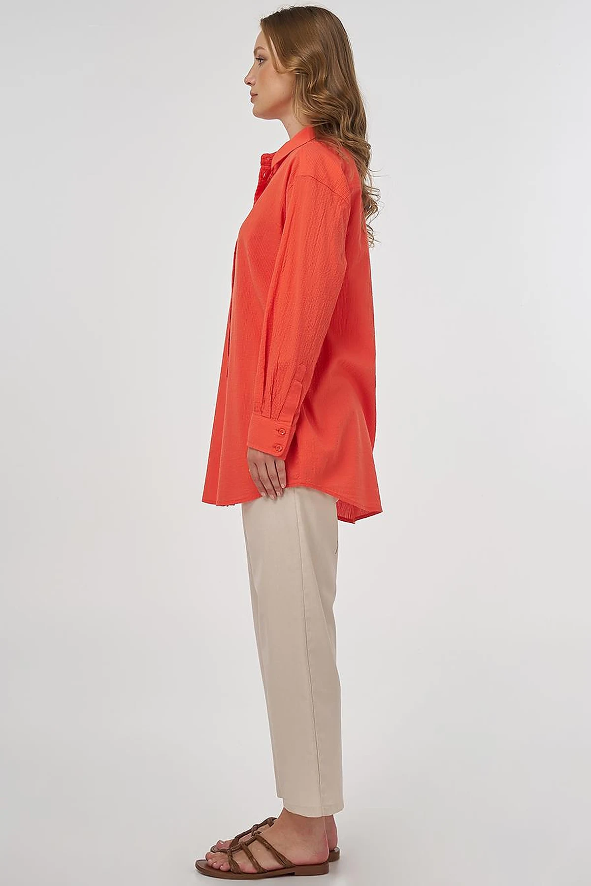 100% Cotton Relaxed Fit Tunic Poppy 
