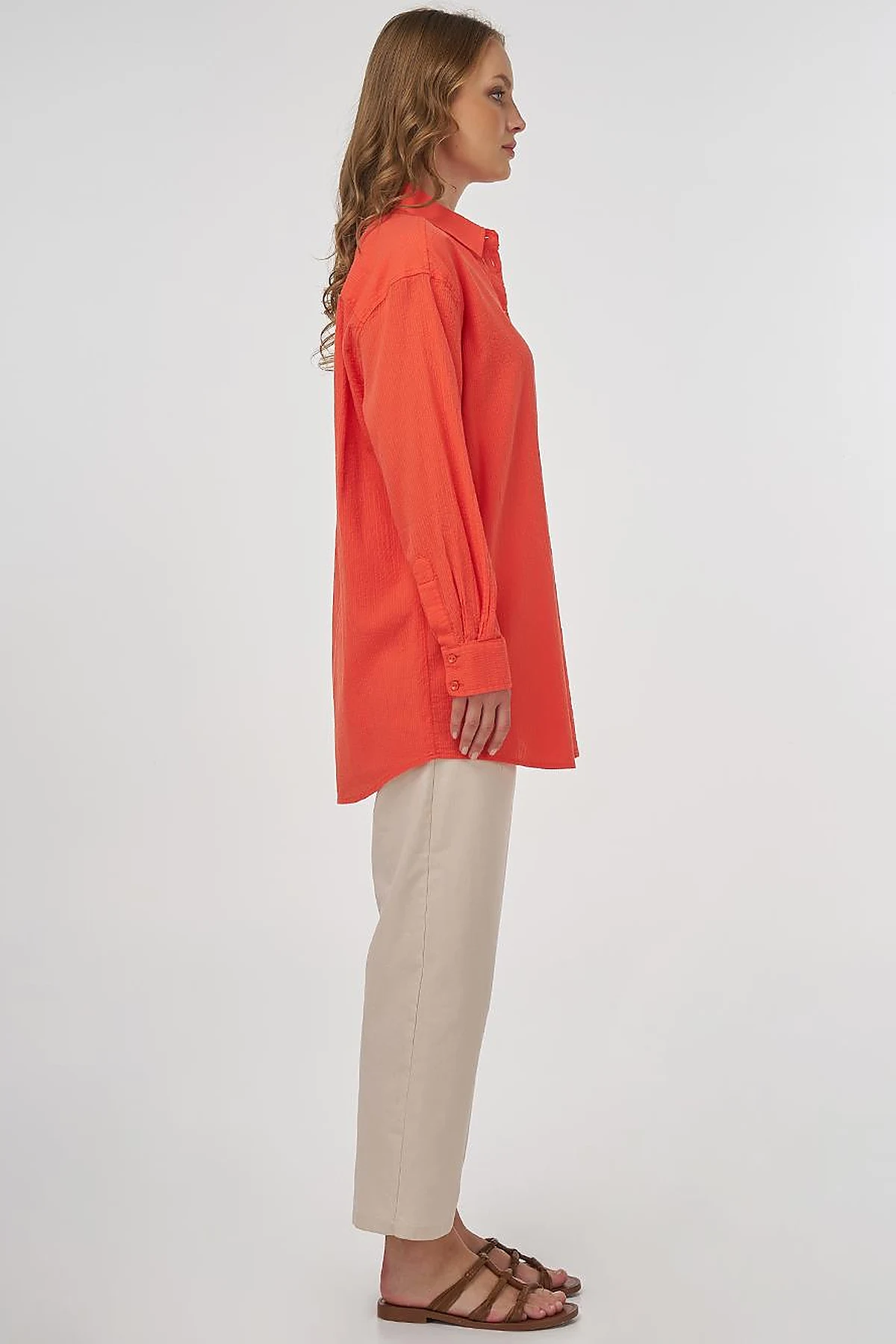 100% Cotton Relaxed Fit Tunic Poppy 