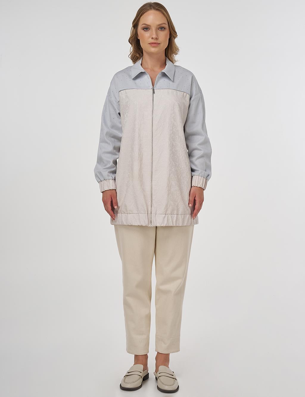 Hotfix Bask&#x131;l&#x131; Jakarl&#x131; Ceket Ta&#x15F;