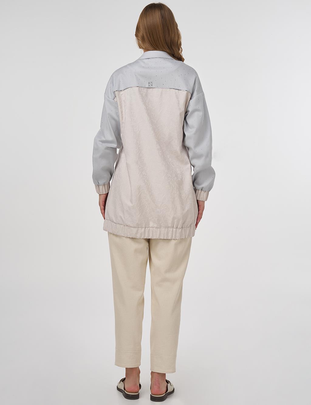 Hotfix Bask&#x131;l&#x131; Jakarl&#x131; Ceket Ta&#x15F;