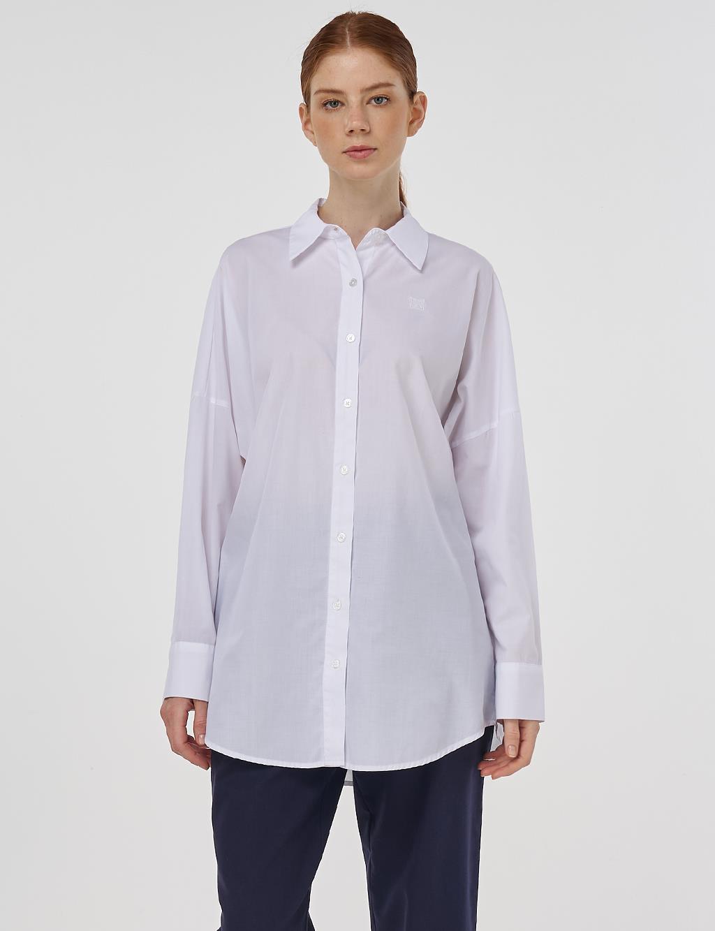 Relaxed Fit Cotton Tunic Optic White 