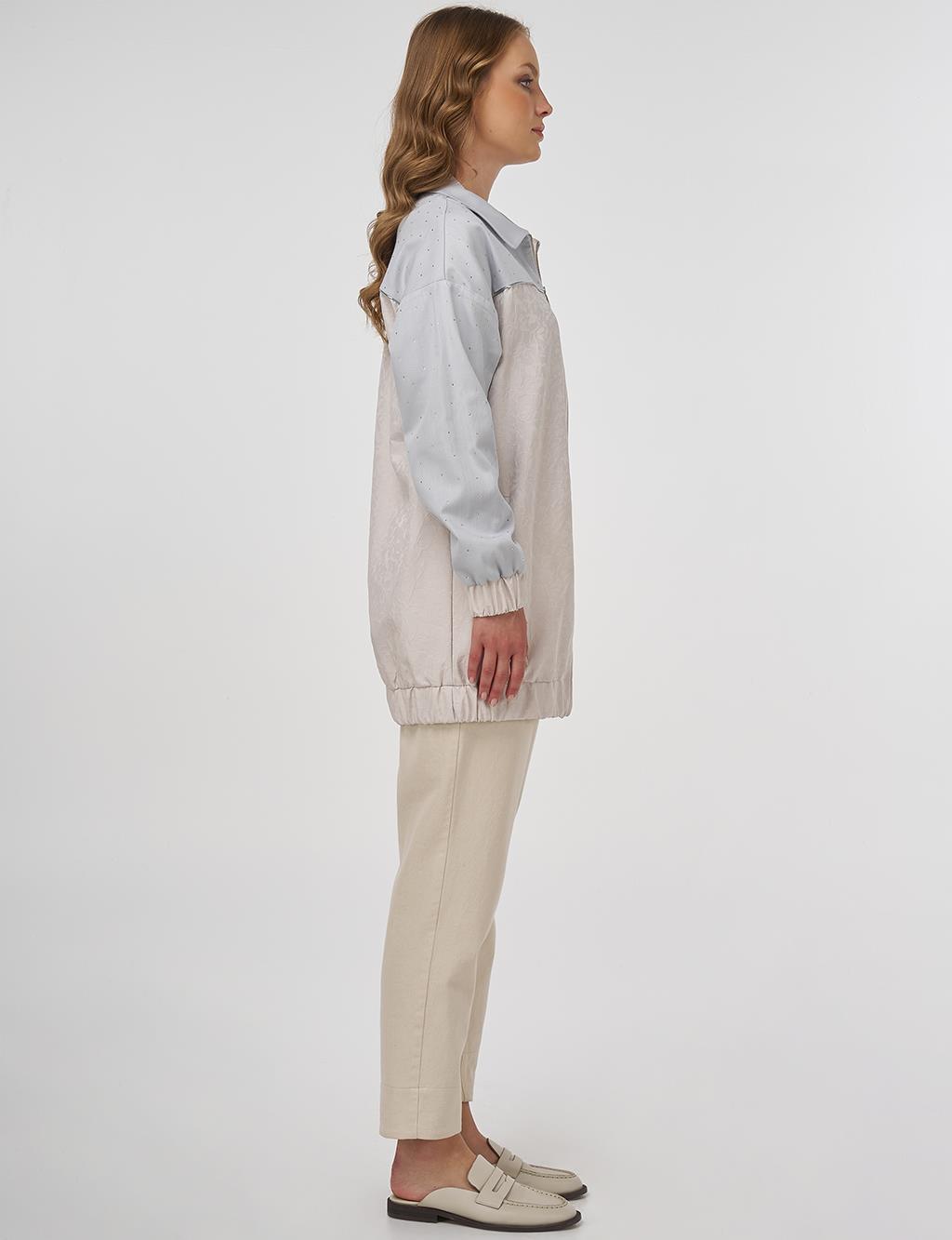 Hotfix Bask&#x131;l&#x131; Jakarl&#x131; Ceket Ta&#x15F;