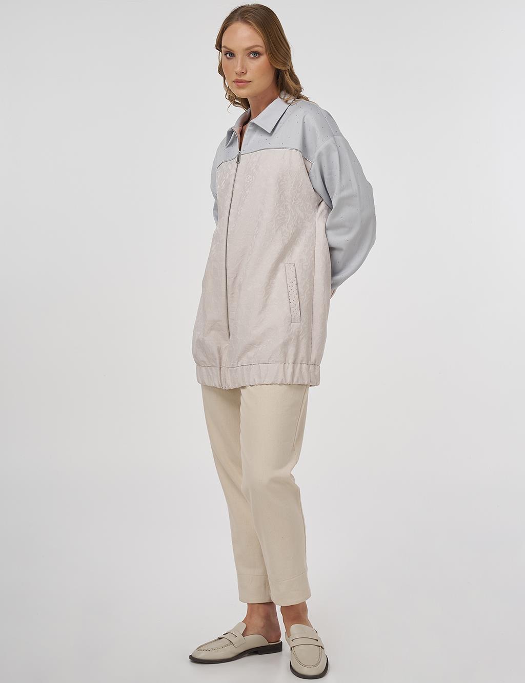 Hotfix Bask&#x131;l&#x131; Jakarl&#x131; Ceket Ta&#x15F;