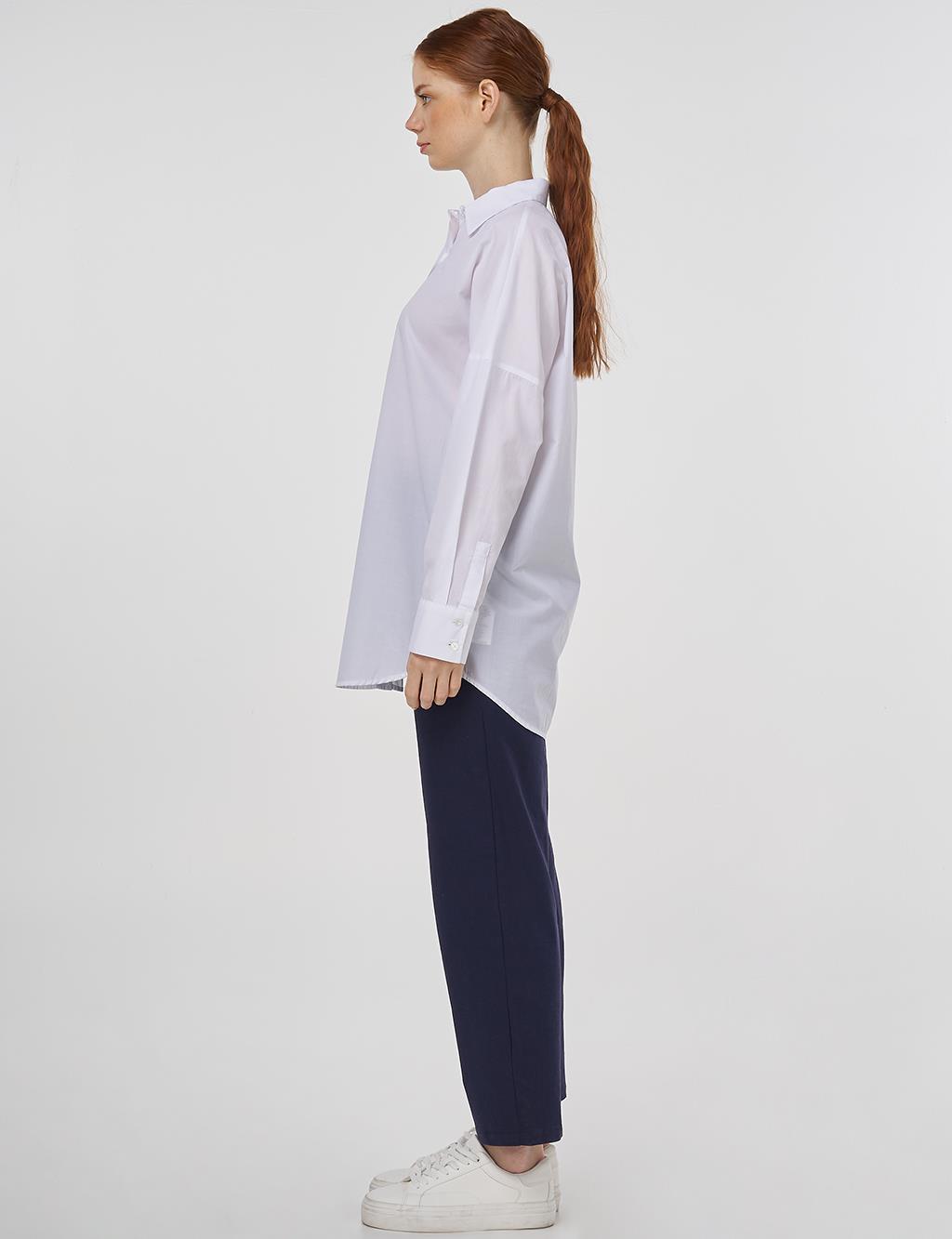 Relaxed Fit Cotton Tunic Optic White 