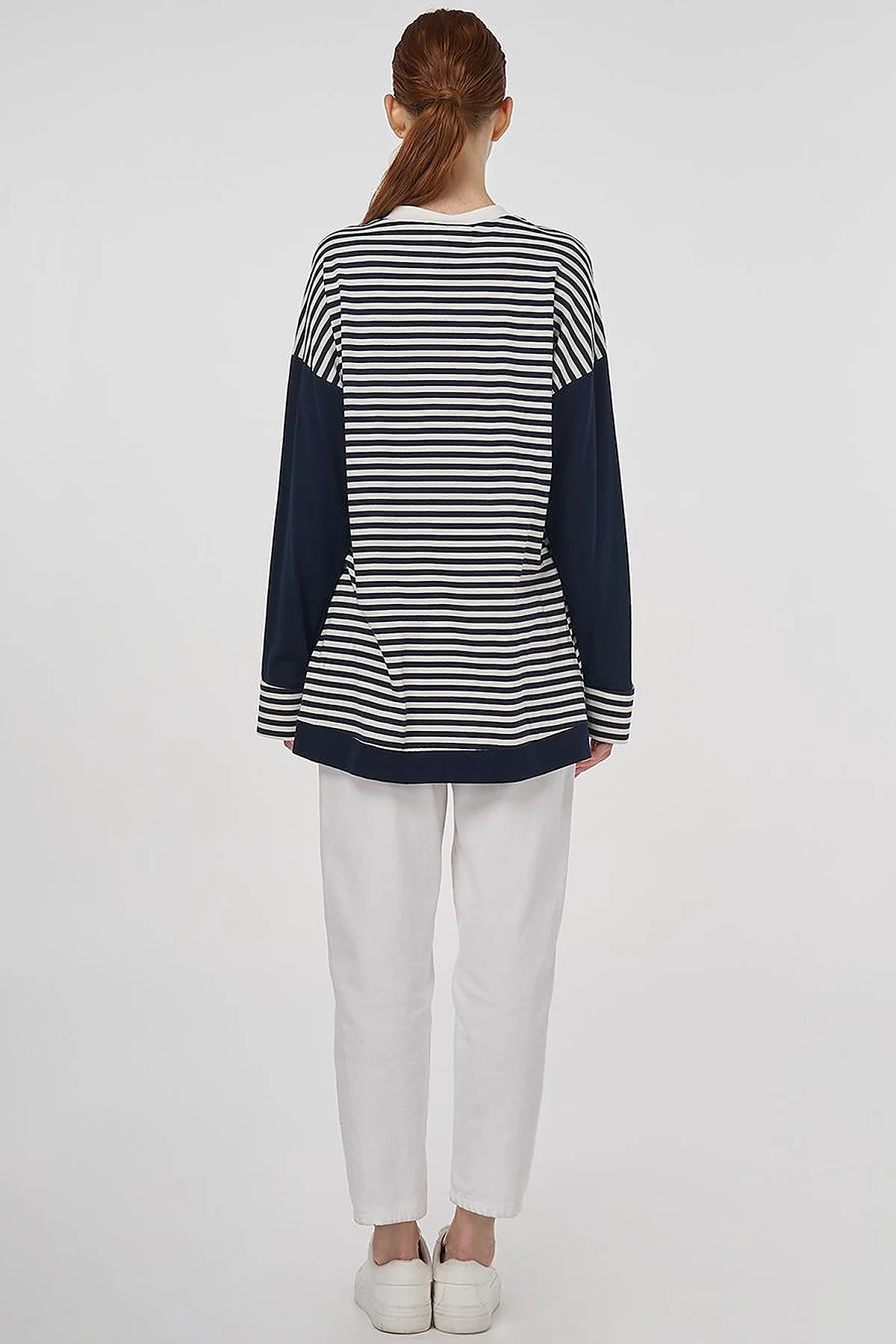 100% Cotton Graphic Printed Sweatshirt Dark Navy