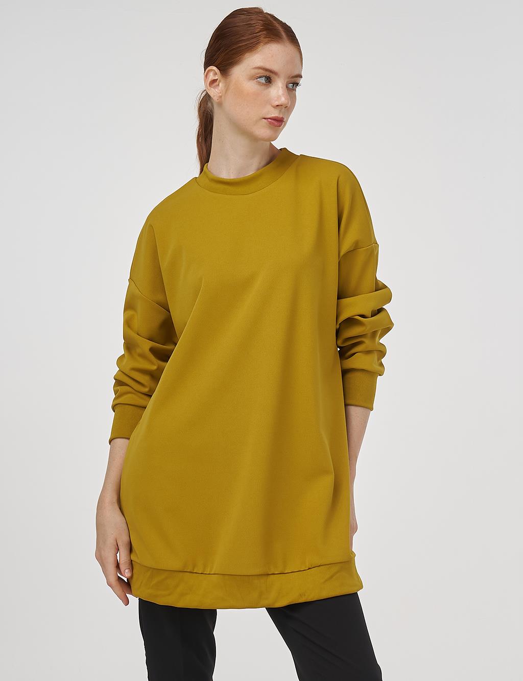 Crew Collar Sweatshirt Oliv
