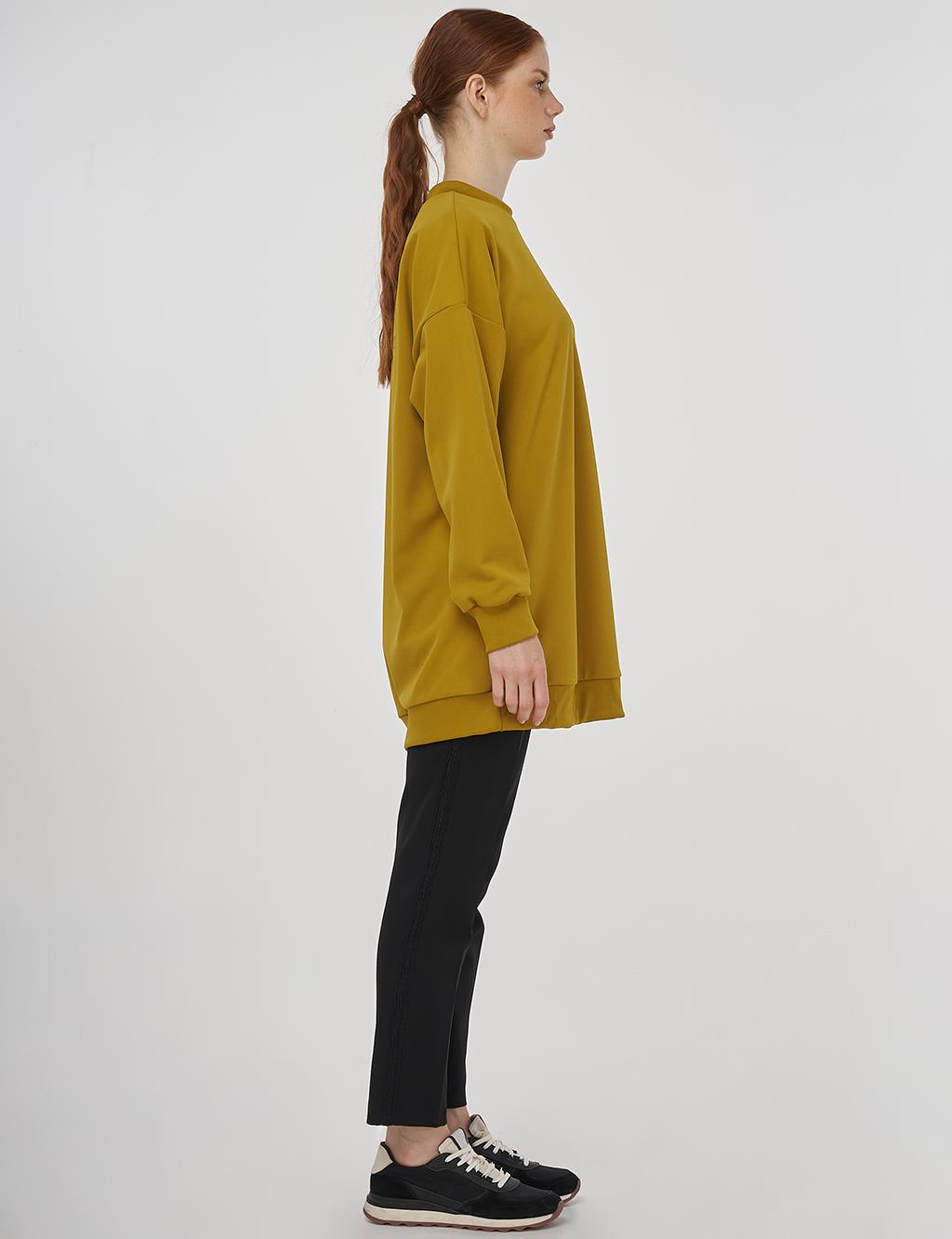 Crew Collar Sweatshirt Oliv